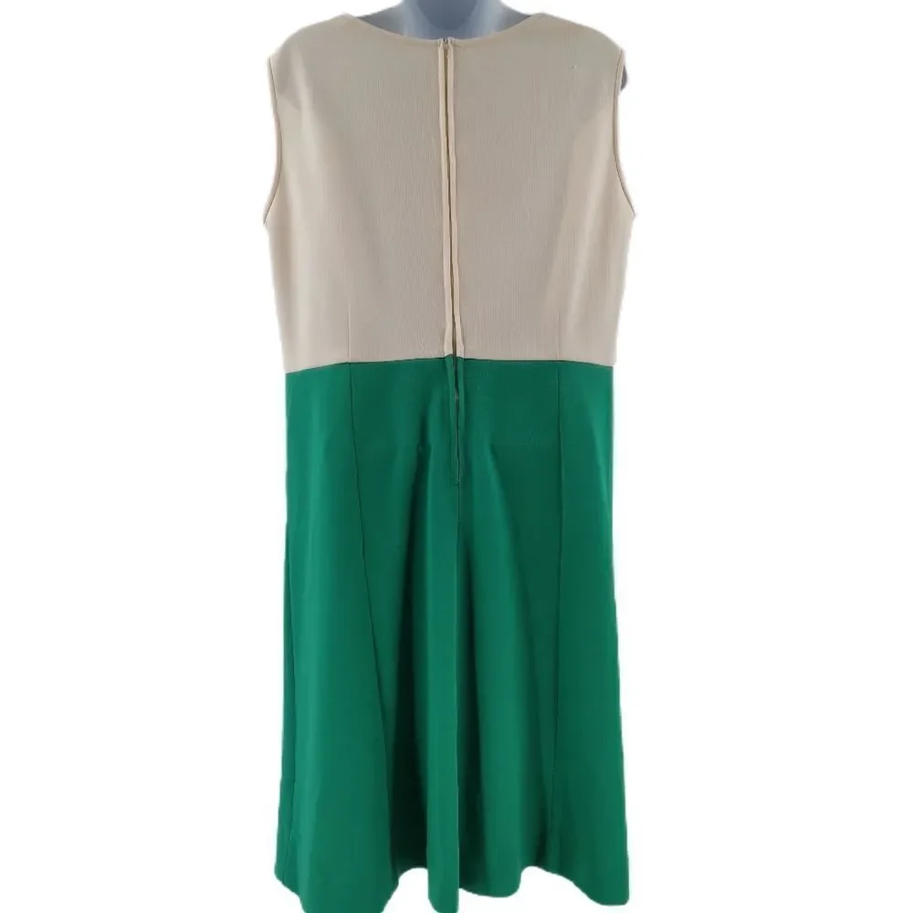 Vintage Seafoam Green and White 2- toned Dress